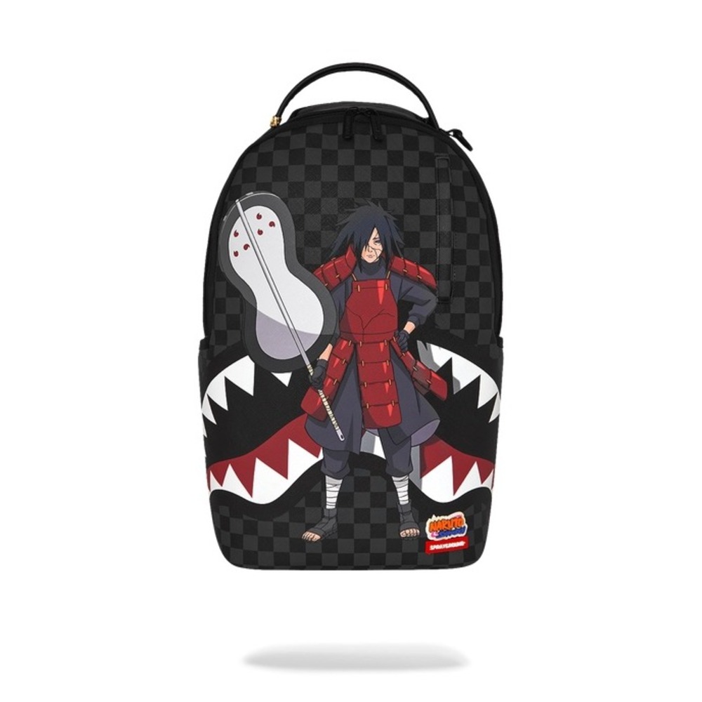 NEW Sprayground Naruto Madara Sharkmouth Backpack Black Red Anime Unisex